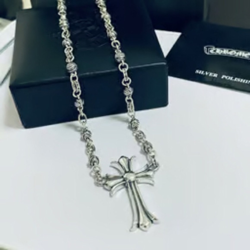 Chrome Hearts Gothic Cross Chain Necklace - Picture 3 of 4